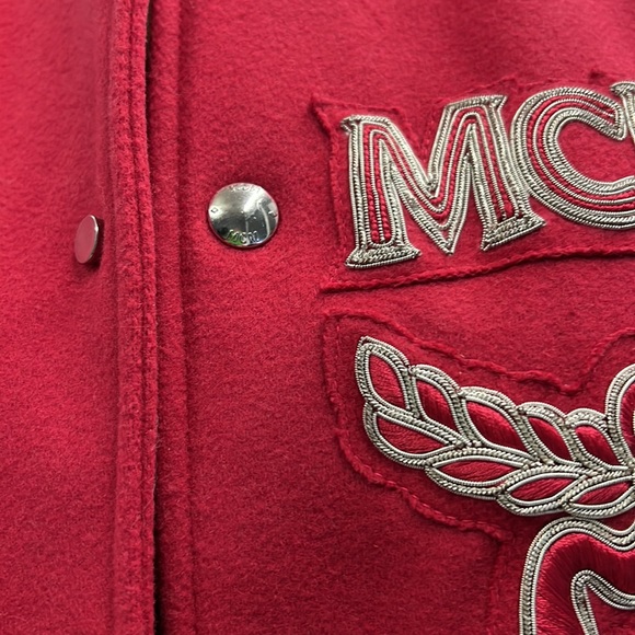 NWOT! Red Mens MCM Varsity Jacket/Vest! Size Medium! - Picture 3 of 11